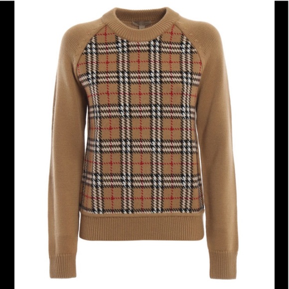 Burberry Sweaters - New NwT Burberry vintage check sweater top